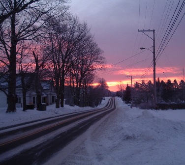 Highway 10 in the winter